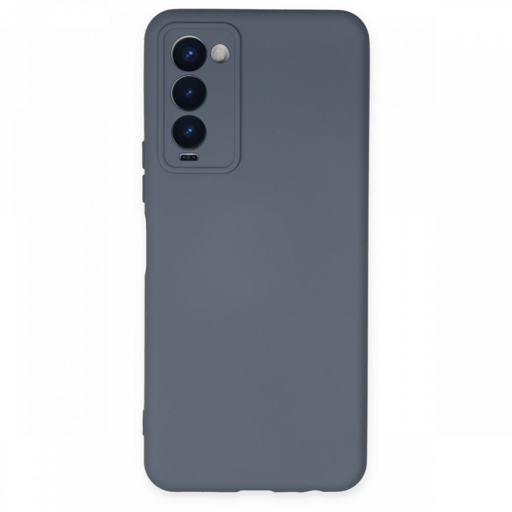 Newface Tecno Camon 18 Kılıf Nano içi Kadife Silikon - Gri