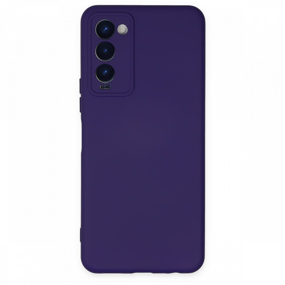 Newface Tecno Camon 18 Kılıf Nano içi Kadife Silikon - Mor
