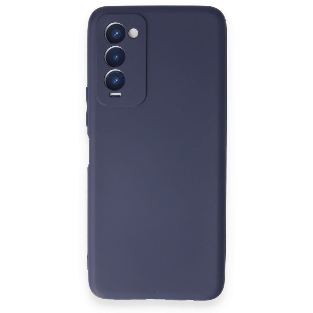 Newface Tecno Camon 18P Kılıf First Silikon - Lacivert