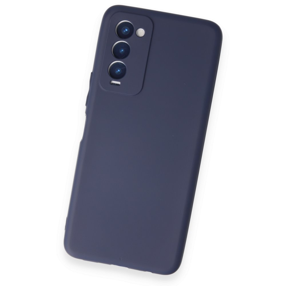 Newface Tecno Camon 18P Kılıf First Silikon - Lacivert
