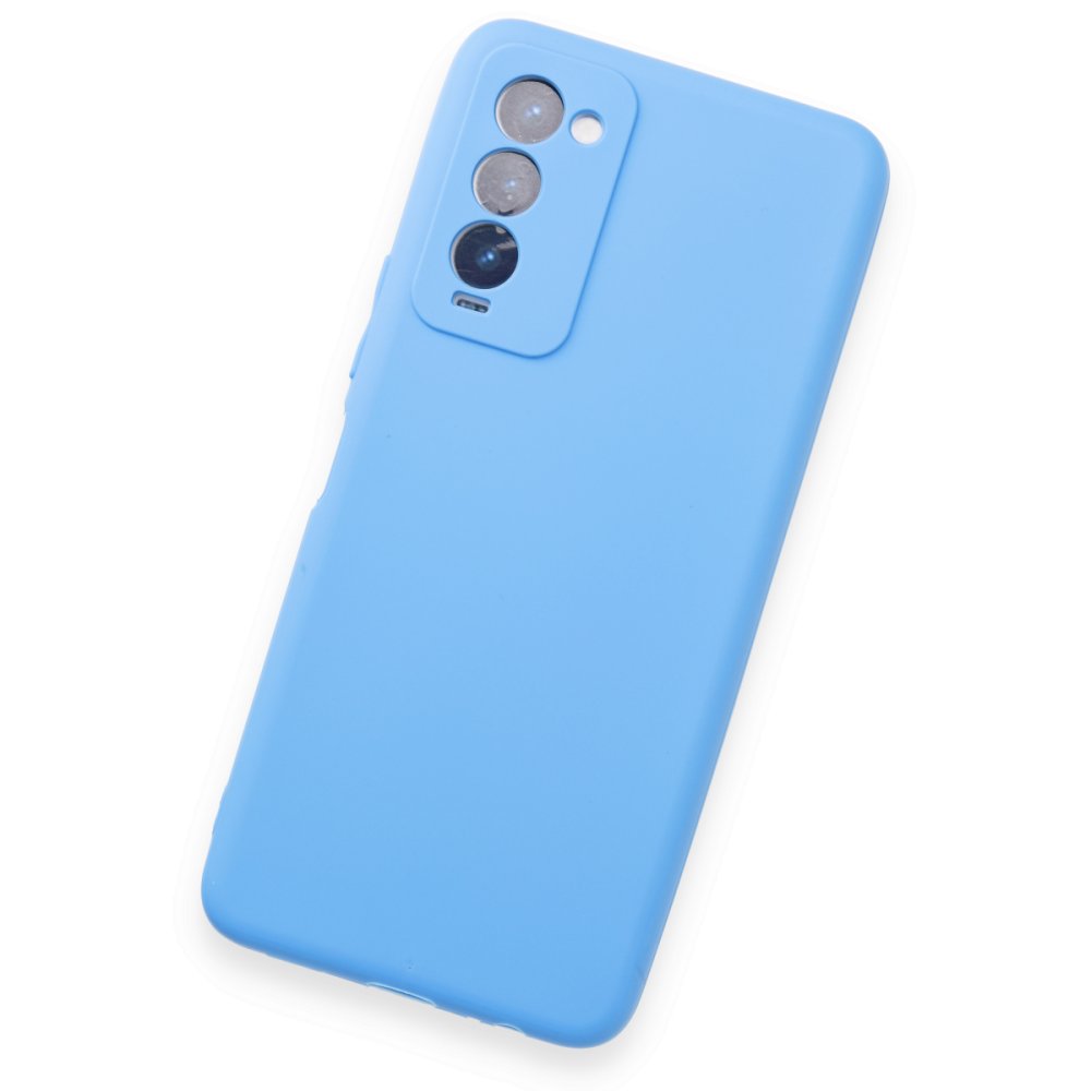 Newface Tecno Camon 18P Kılıf First Silikon - Mavi