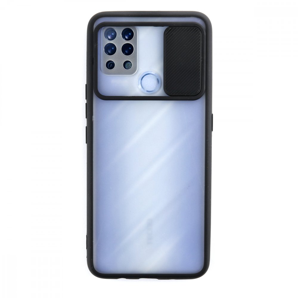 Newface Tecno Pova Kılıf Palm Buzlu Kamera Sürgülü Silikon - Siyah