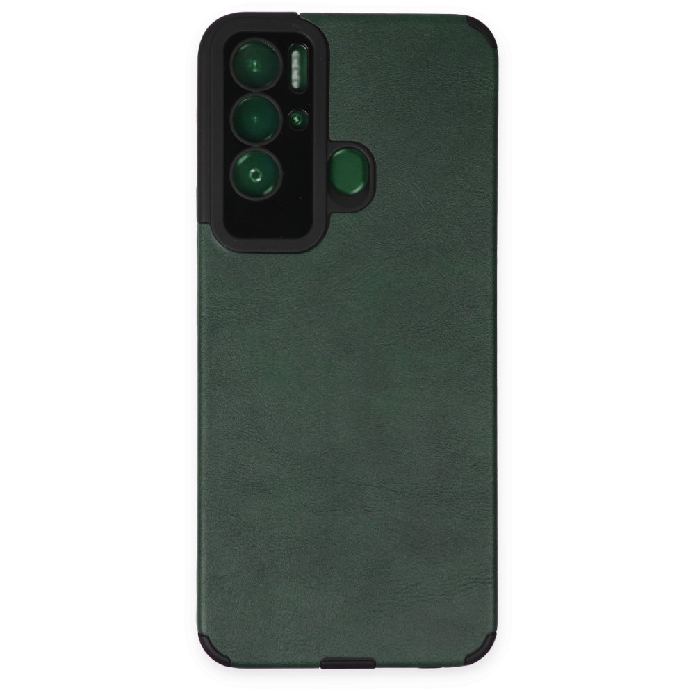 Newface Tecno Pova Neo Kılıf Loop Deri Silikon - Yeşil