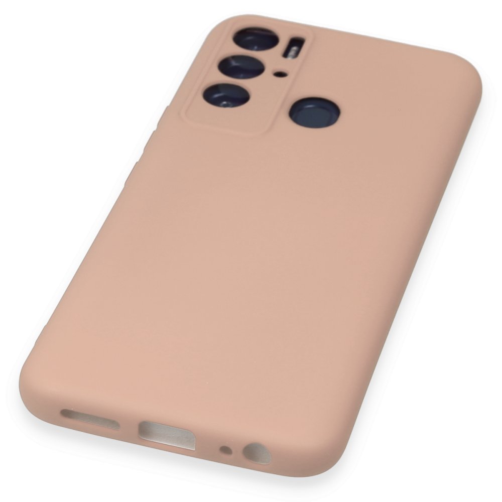 Newface Tecno Pova Neo Kılıf Nano içi Kadife Silikon - Pudra