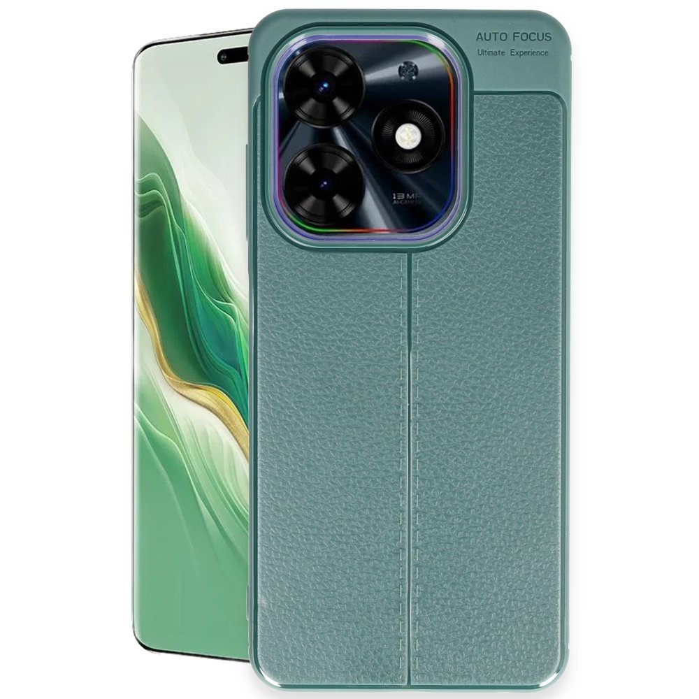 Newface Tecno Spark 20 Pro Kılıf Auto Focus Kapak - Koyu Yeşil