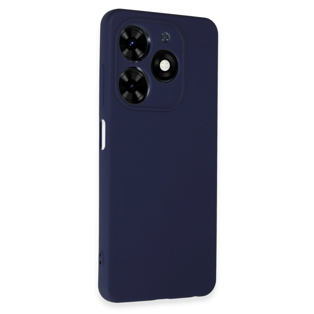 Newface Tecno Spark 20C Kılıf First Silikon - Lacivert