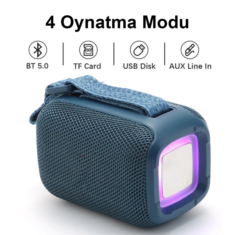 Newface TG339 RGB Kablosuz Hoparlör - Kırmızı