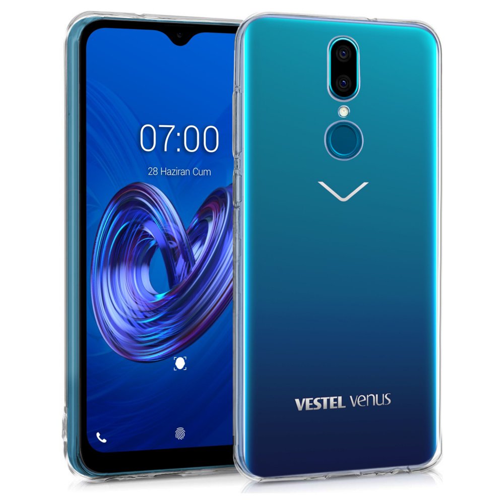 Newface Vestel V7 Kılıf Lüx Şeffaf Silikon - Şeffaf