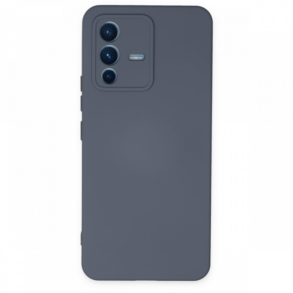 Newface Vivo V23 5G Kılıf Nano içi Kadife Silikon - Gri