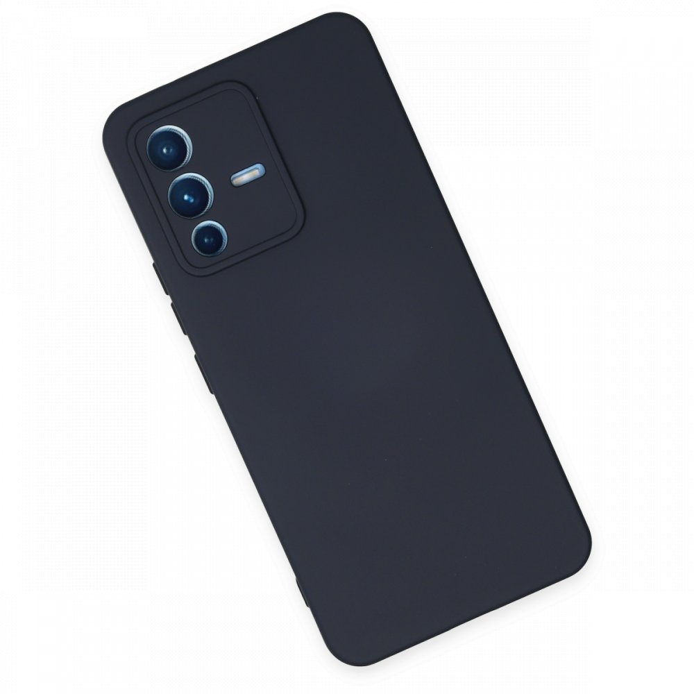 Newface Vivo V23 5G Kılıf Nano içi Kadife Silikon - Lacivert