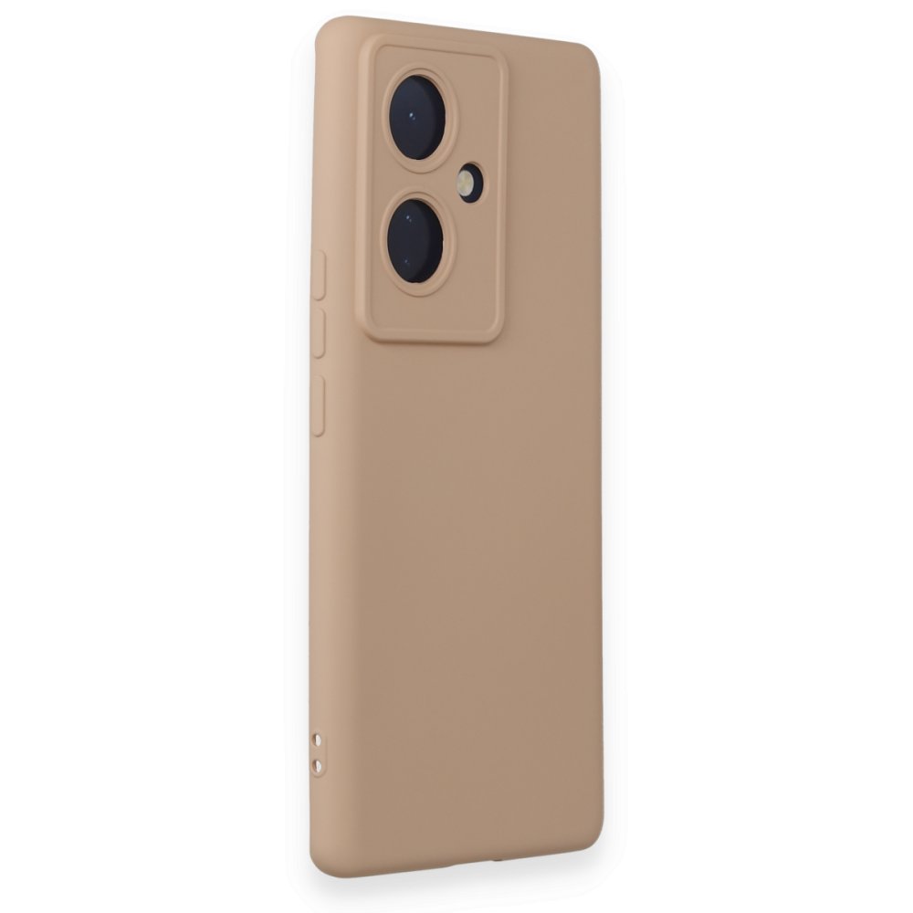 Newface Vivo V29 Lite Kılıf Nano içi Kadife Silikon - Pudra