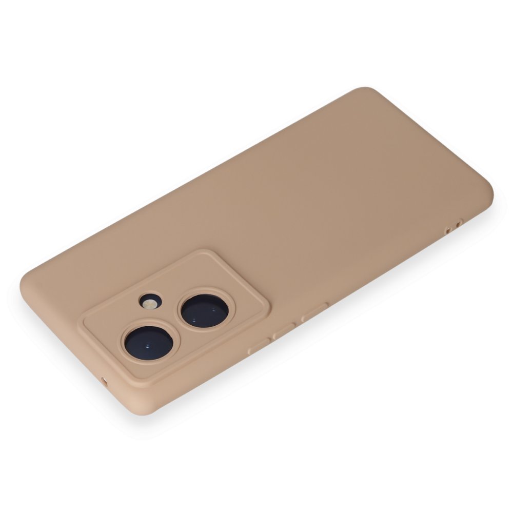 Newface Vivo V29 Lite Kılıf Nano içi Kadife Silikon - Pudra