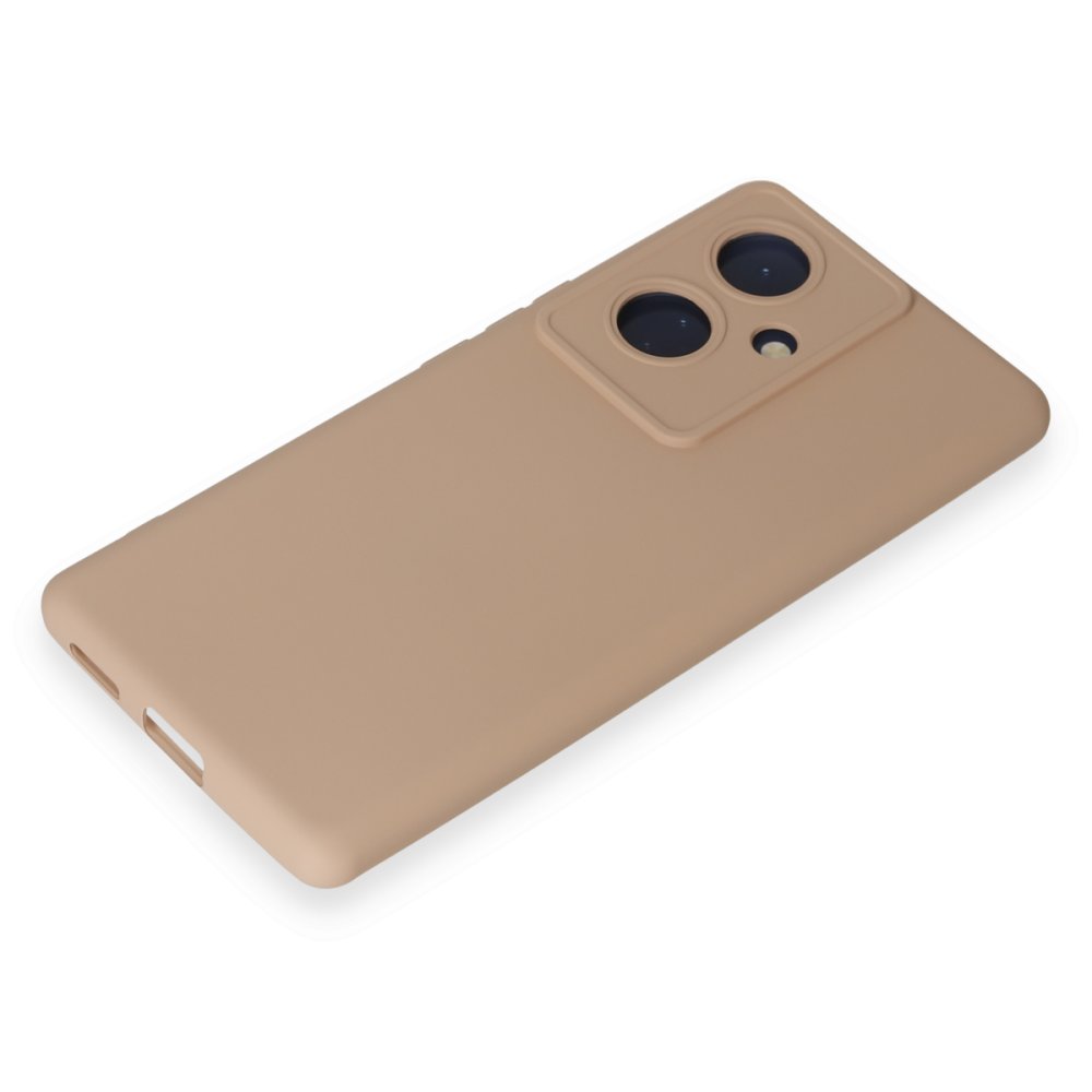 Newface Vivo V29 Lite Kılıf Nano içi Kadife Silikon - Pudra