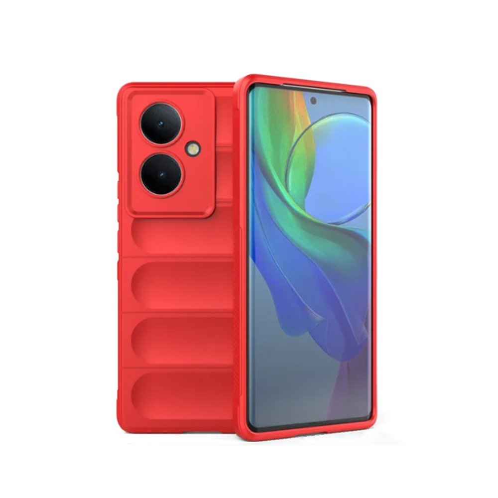 Newface Vivo V29 Lite Kılıf Optimum Silikon - Kırmızı