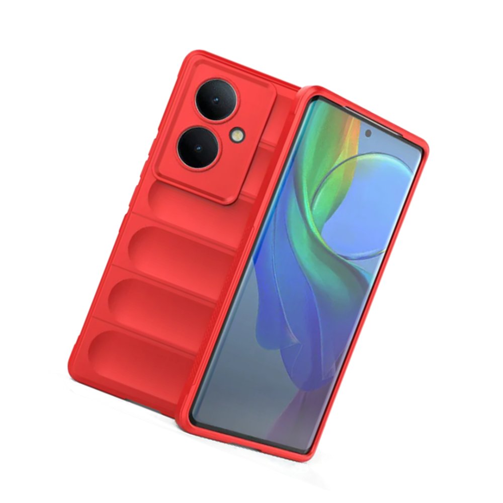 Newface Vivo V29 Lite Kılıf Optimum Silikon - Kırmızı