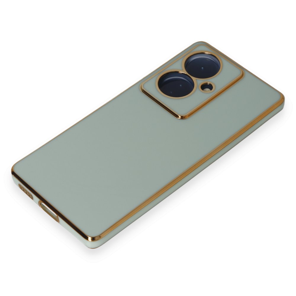Newface Vivo V29 Lite Kılıf Volet Silikon - Açık Yeşil