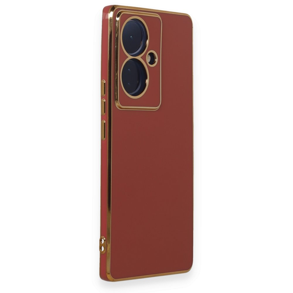 Newface Vivo V29 Lite Kılıf Volet Silikon - Kırmızı