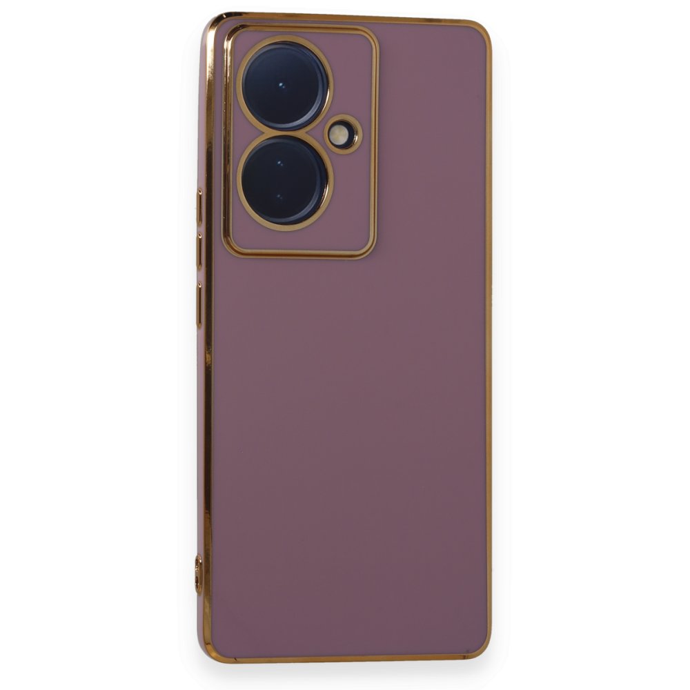 Newface Vivo V29 Lite Kılıf Volet Silikon - Mor