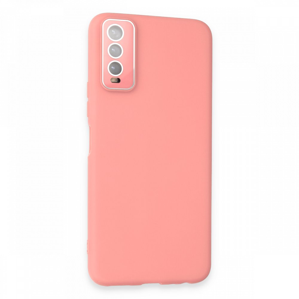 Newface Vivo Y11S Kılıf Lansman Glass Kapak - Pembe