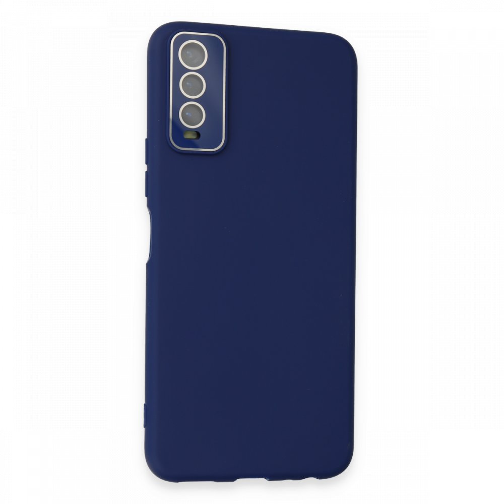 Newface Vivo Y11S Kılıf Lansman Glass Kapak - Sky Blue