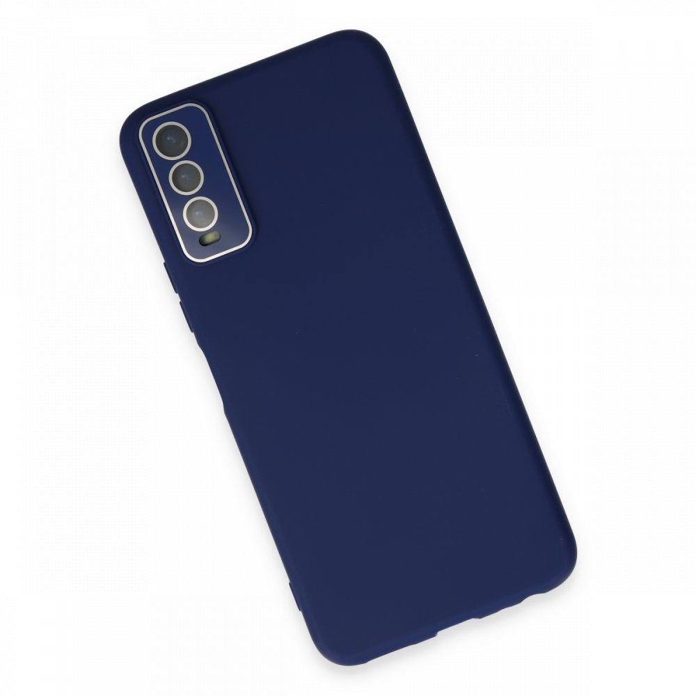 Newface Vivo Y11S Kılıf Lansman Glass Kapak - Sky Blue