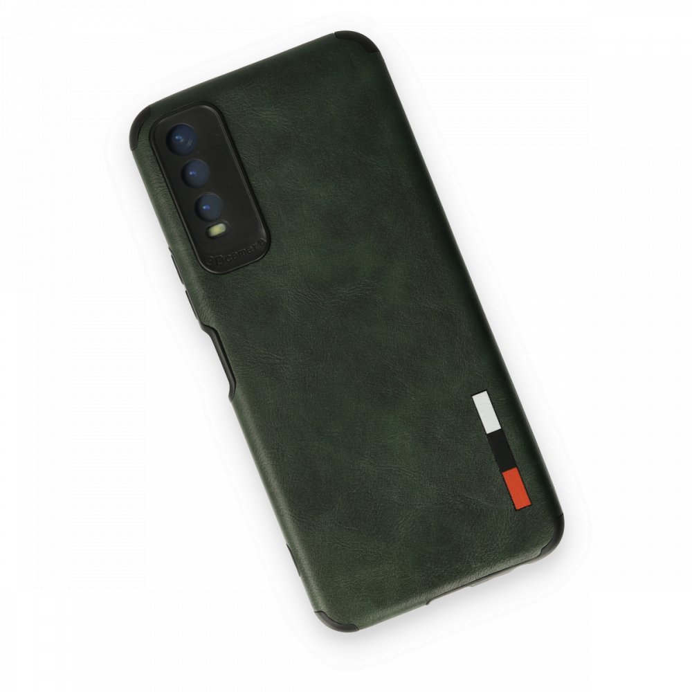 Newface Vivo Y11S Kılıf Loop Deri Silikon - Yeşil