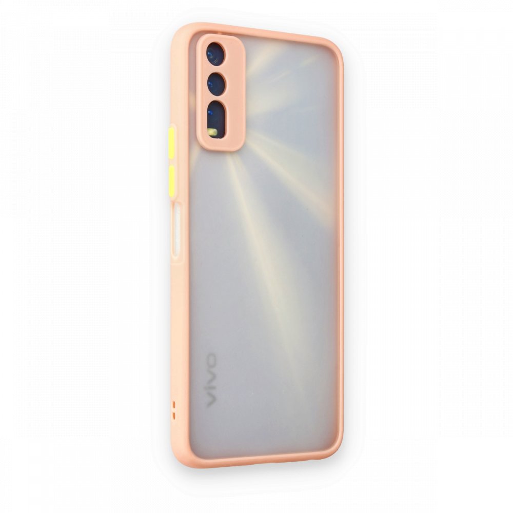 Newface Vivo Y11S Kılıf Montreal Silikon Kapak - Pembe