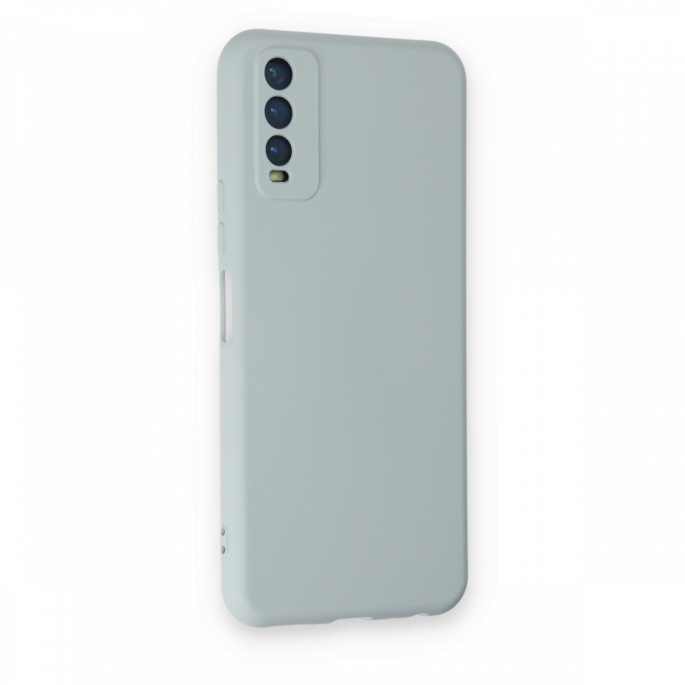 Newface Vivo Y11S Kılıf Nano içi Kadife Silikon - Buz Mavisi