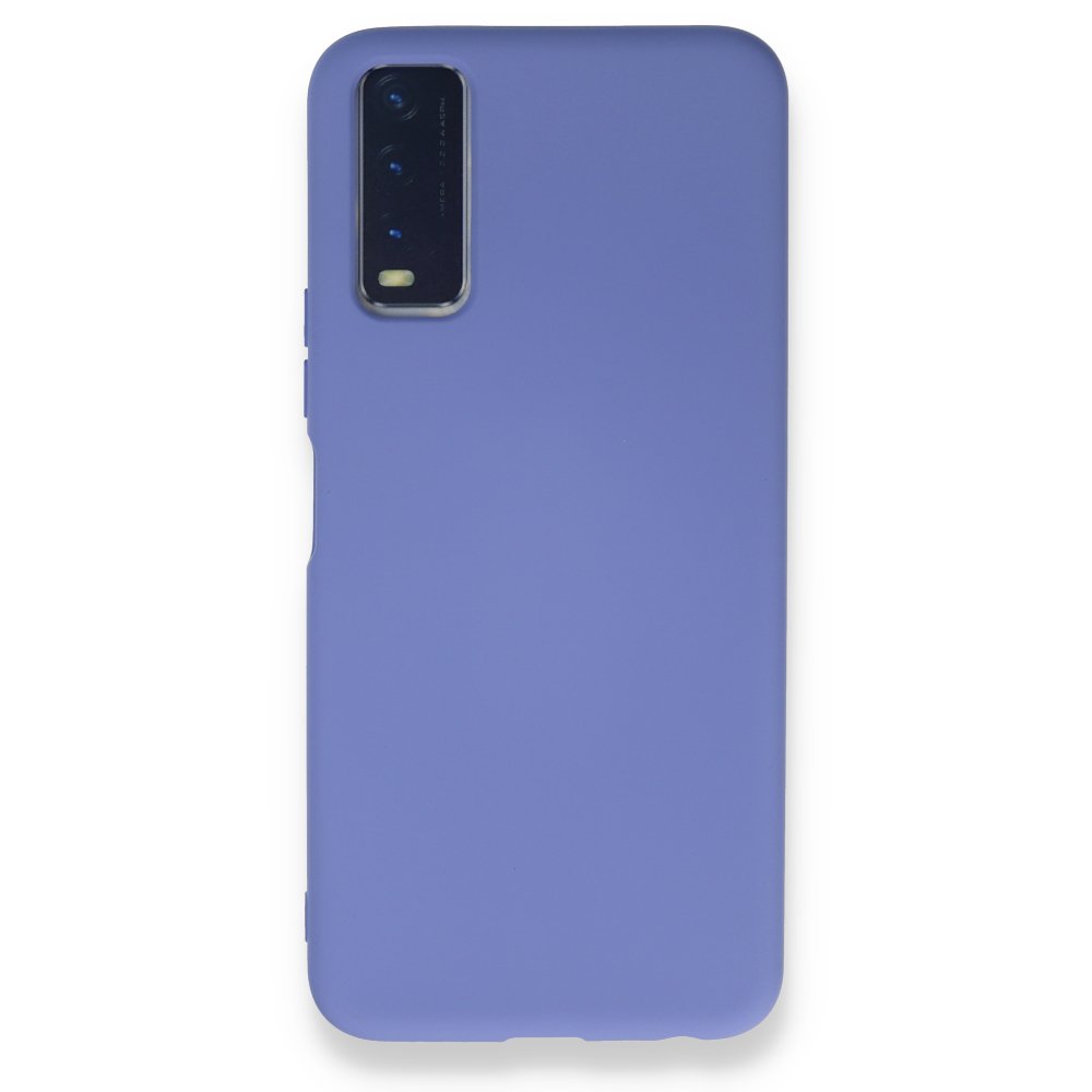 Newface Vivo Y11S Kılıf Nano içi Kadife Silikon - Lila