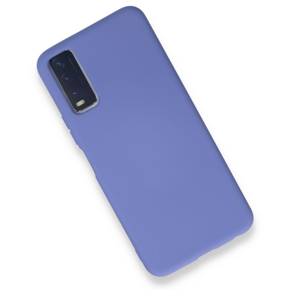 Newface Vivo Y11S Kılıf Nano içi Kadife Silikon - Lila