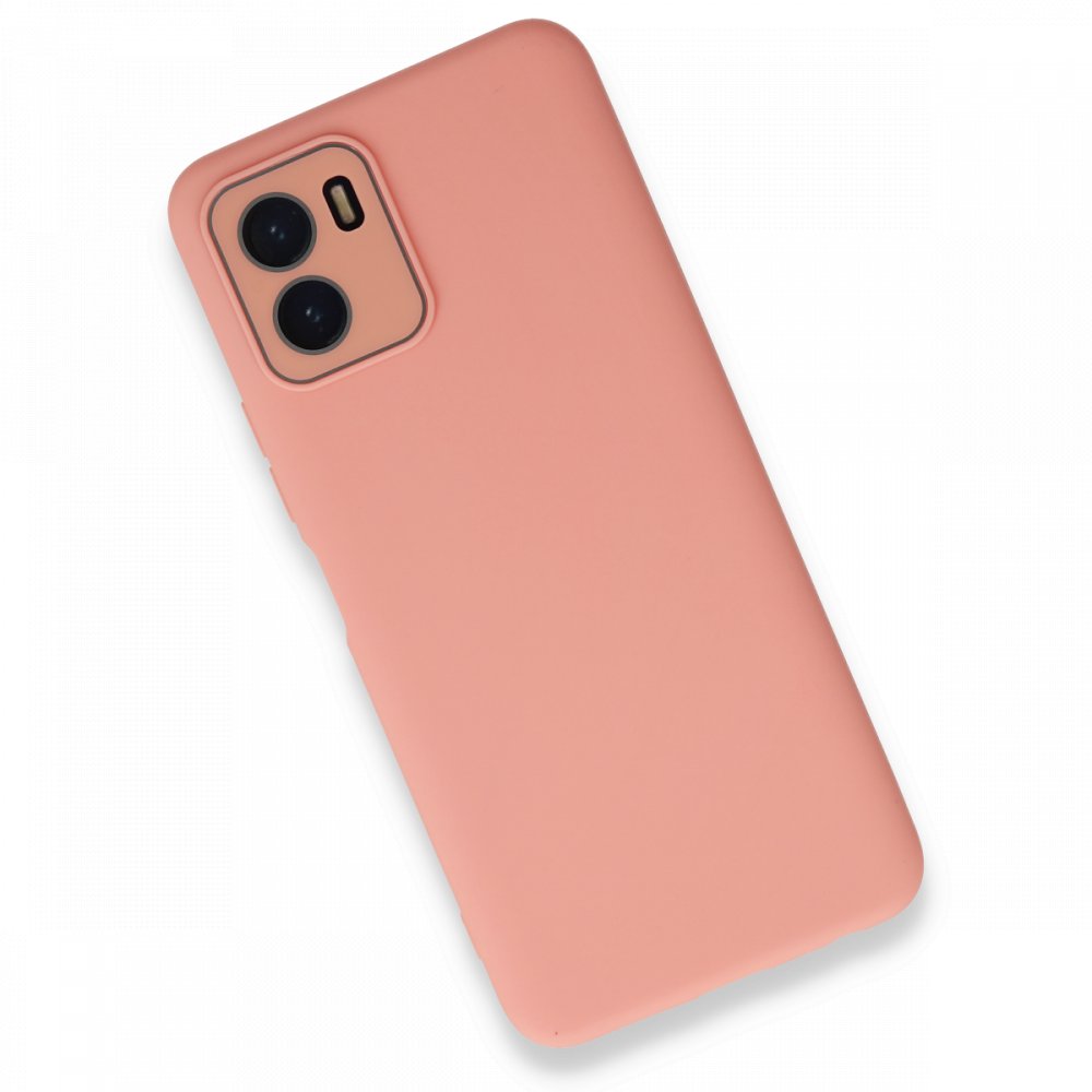 Newface Vivo Y15S Kılıf Lansman Glass Kapak - Pembe