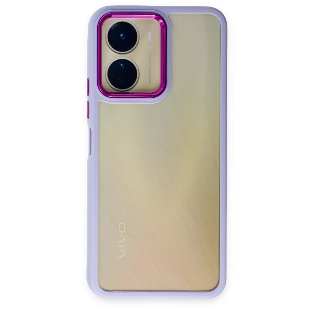 Newface Vivo Y16 Kılıf Dora Kapak - Lila