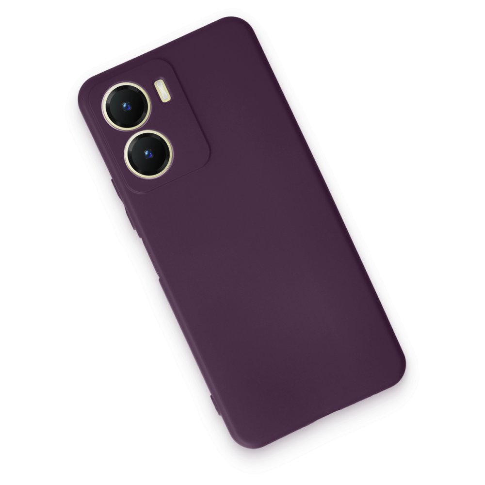 Newface Vivo Y16 Kılıf First Silikon - Mor