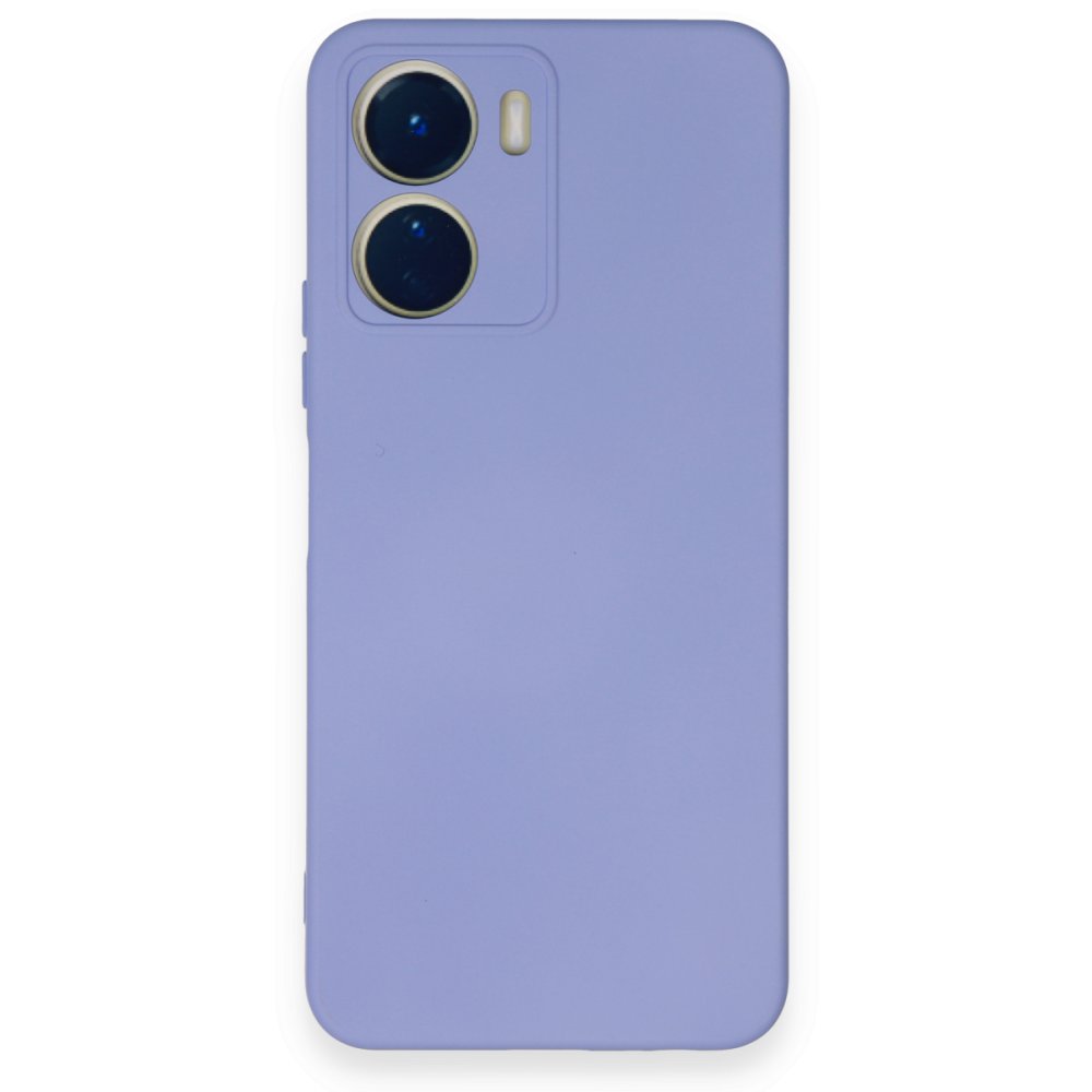 Newface Vivo Y16 Kılıf Nano içi Kadife Silikon - Lila