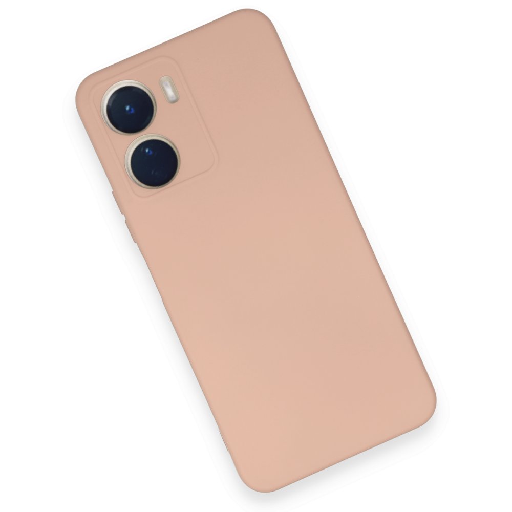 Newface Vivo Y16 Kılıf Nano içi Kadife Silikon - Pudra