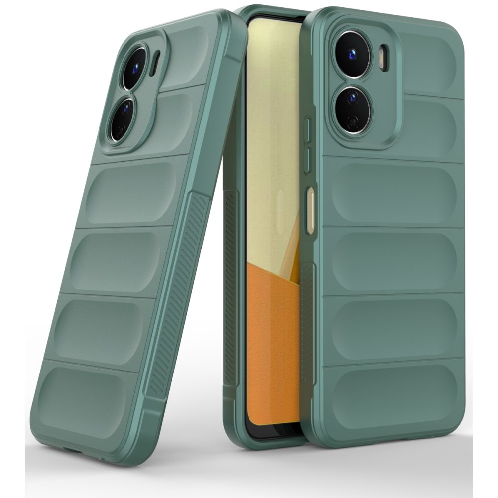 Newface Vivo Y16 Kılıf Optimum Silikon - Koyu Yeşil
