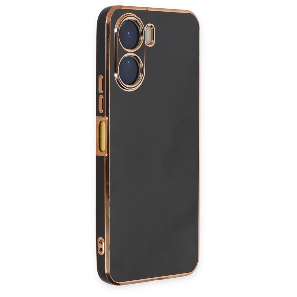 Newface Vivo Y16 Kılıf Volet Silikon - Siyah