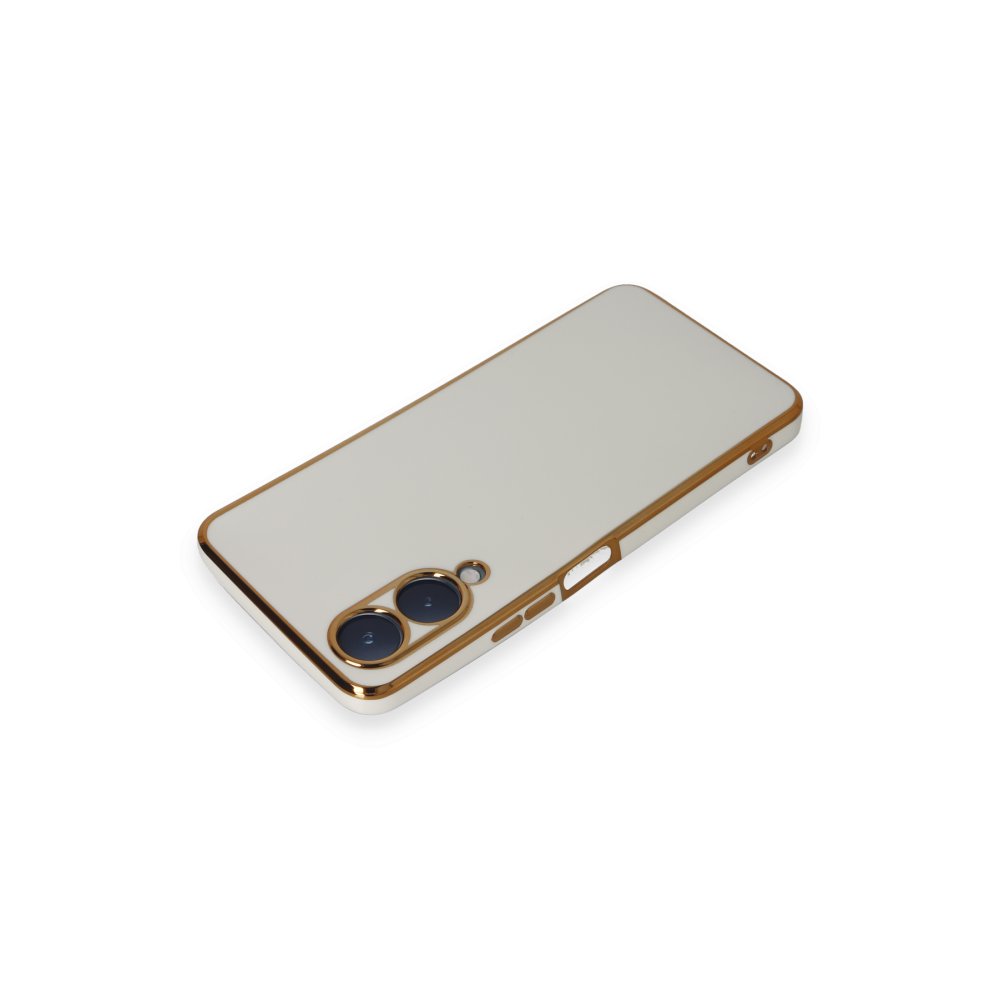 Newface Vivo Y17S Kılıf Volet Silikon - Beyaz