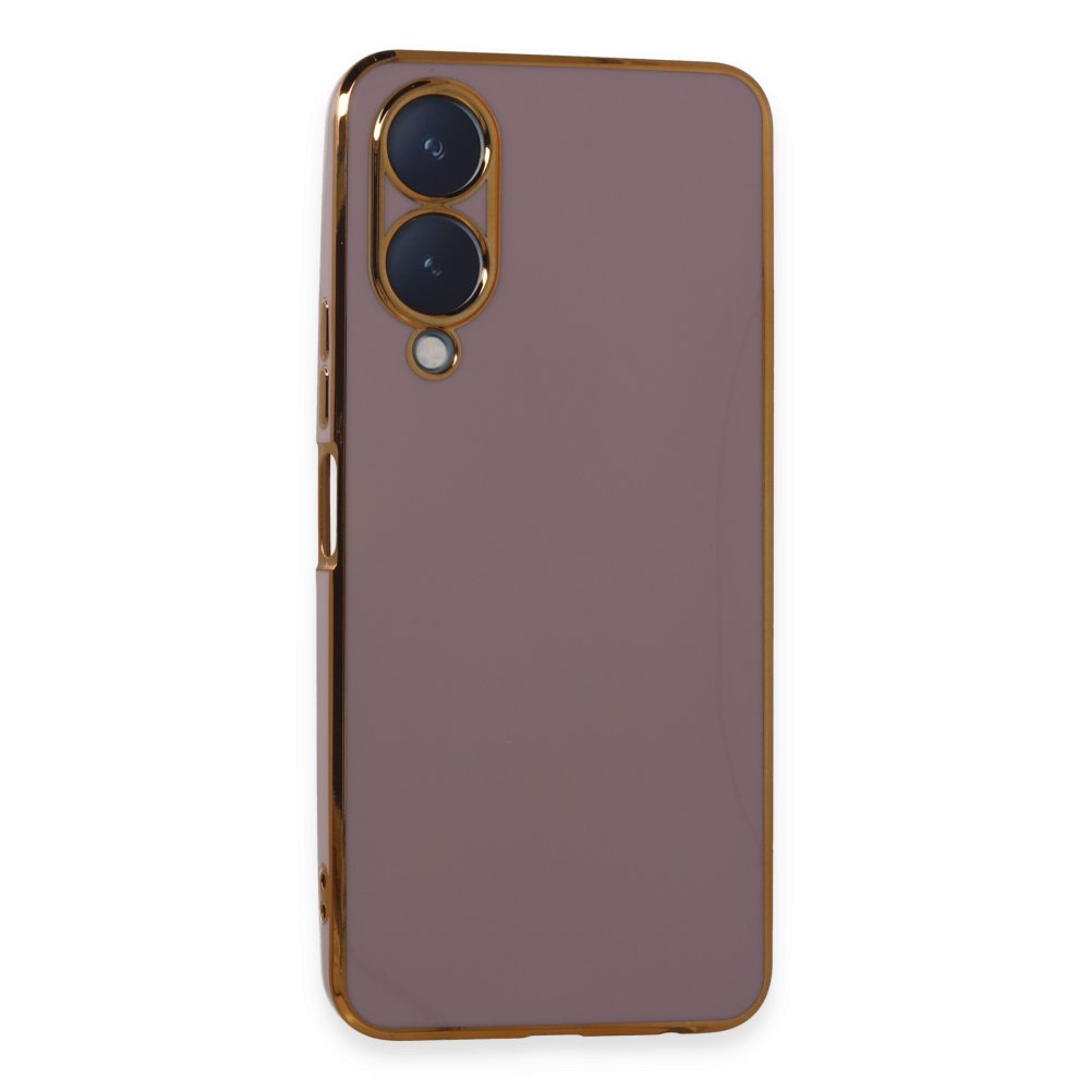 Newface Vivo Y17S Kılıf Volet Silikon - Mor