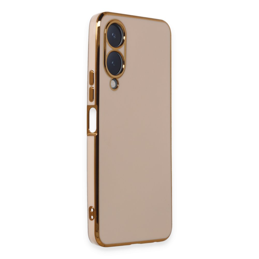 Newface Vivo Y17S Kılıf Volet Silikon - Pembe