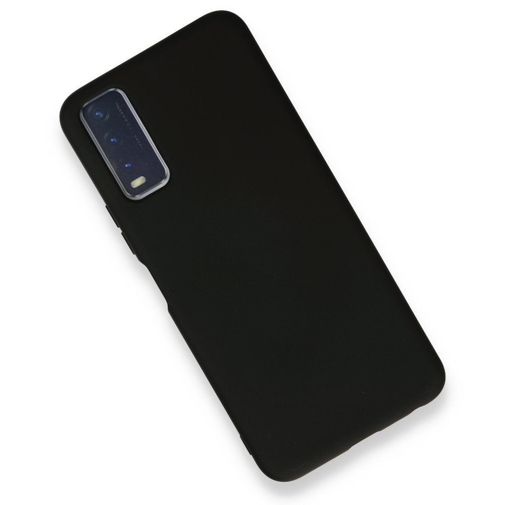 Newface Vivo Y20 Kılıf Nano içi Kadife Silikon - Siyah