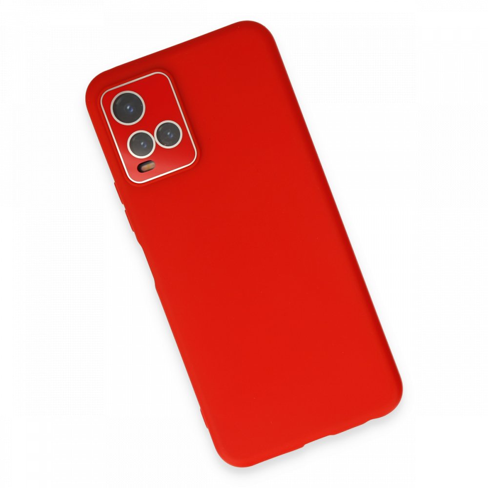 Newface Vivo Y21 Kılıf Lansman Glass Kapak - Kırmızı