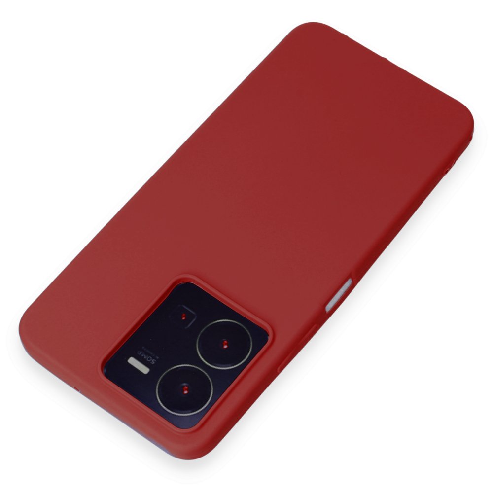 Newface Vivo Y22S Kılıf First Silikon - Kırmızı