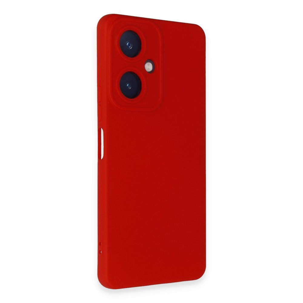 Newface Vivo Y27 Kılıf Nano içi Kadife Silikon - Kırmızı