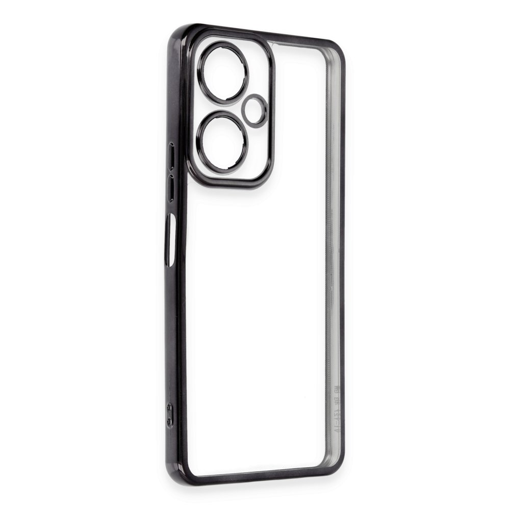 Newface Vivo Y27 Kılıf Razer Lensli Silikon - Siyah