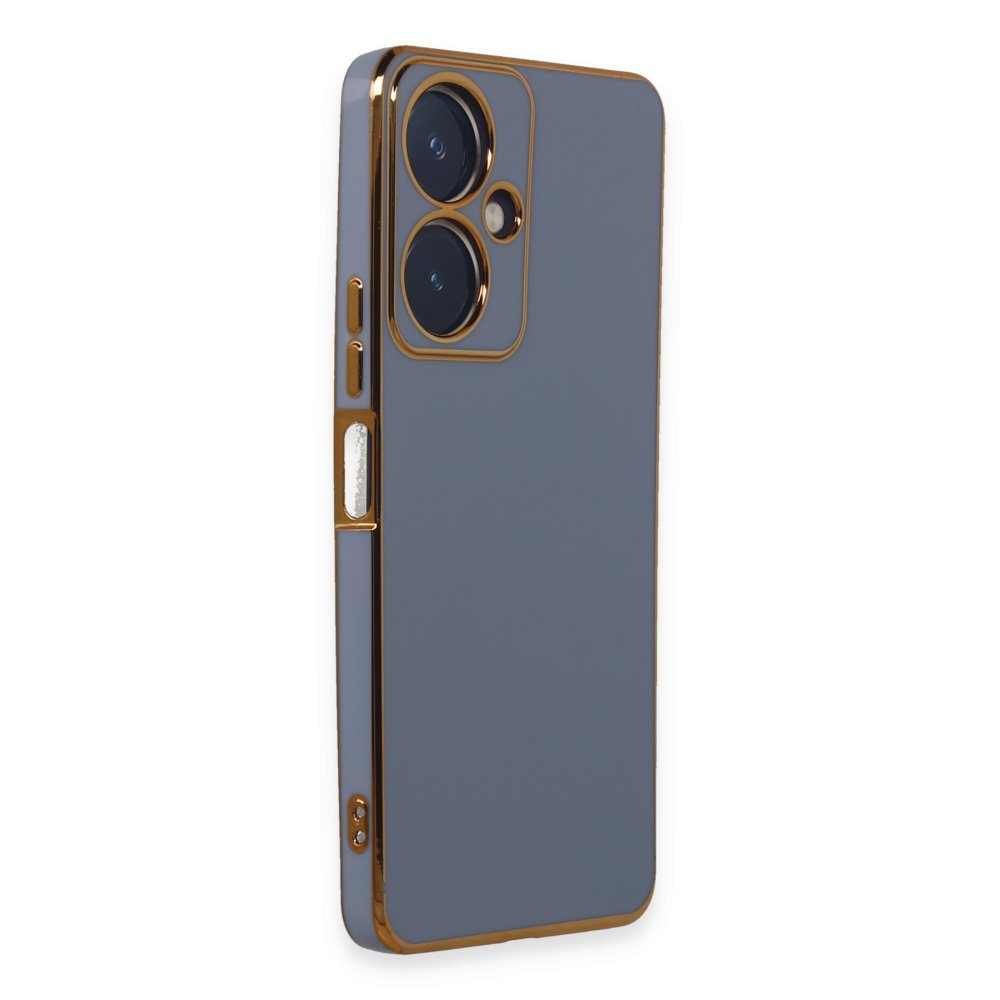 Newface Vivo Y27 Kılıf Volet Silikon - Mavi