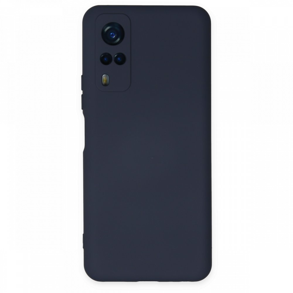 Newface Vivo Y31 2021 Kılıf Nano içi Kadife Silikon - Lacivert