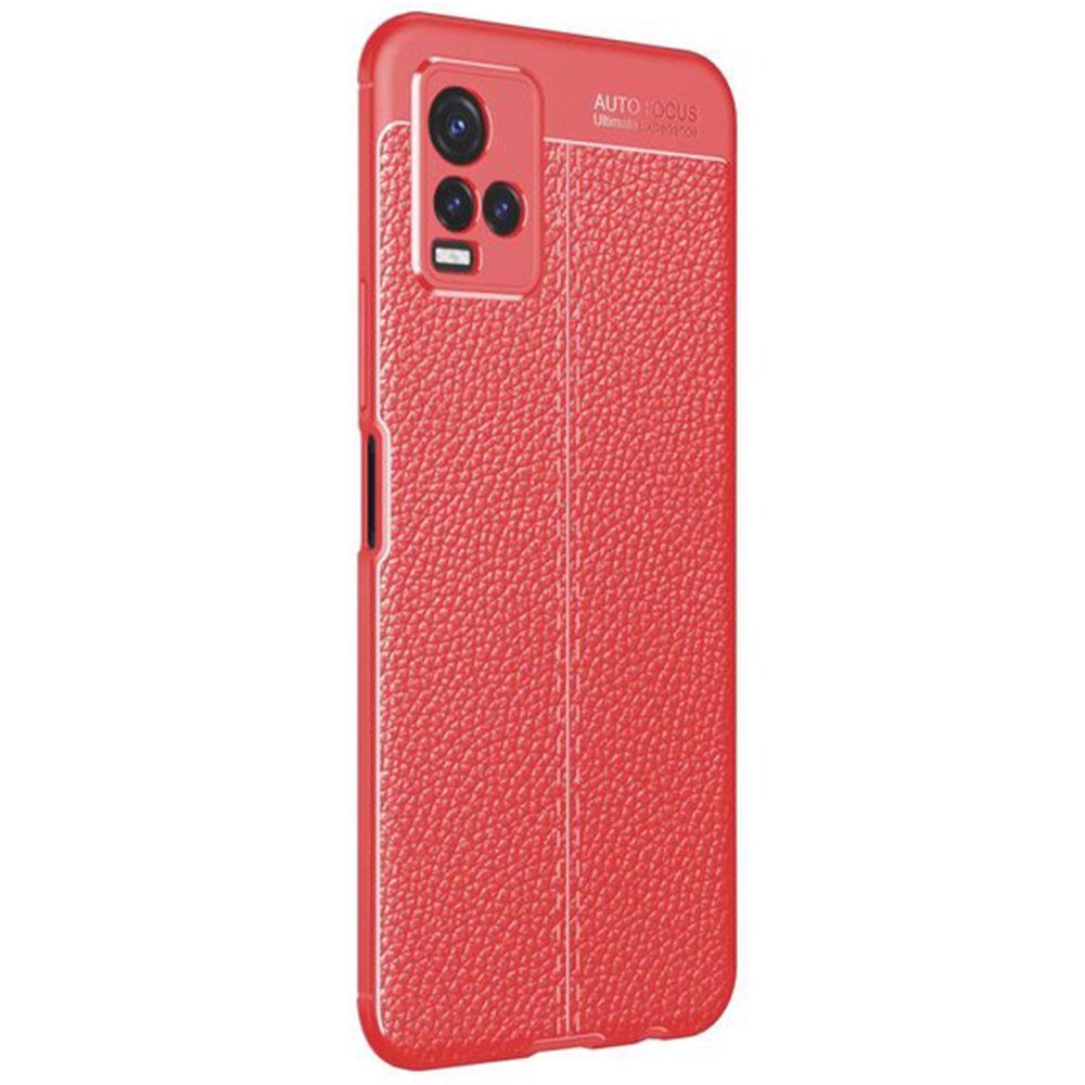 Newface Vivo Y33S Kılıf Auto Focus Kapak - Kırmızı