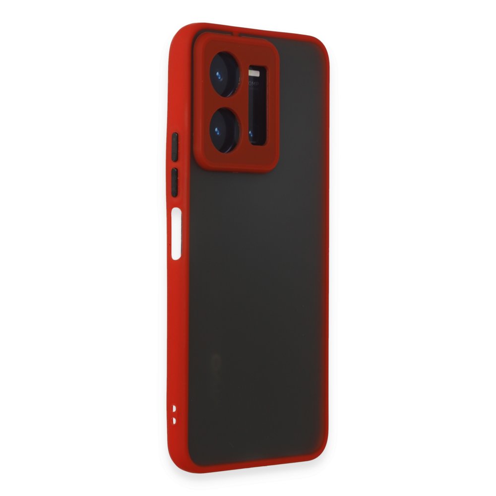 Newface Vivo Y35 Kılıf Montreal Silikon Kapak - Kırmızı