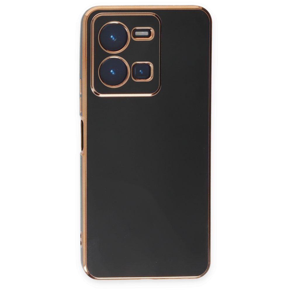 Newface Vivo Y35 Kılıf Volet Silikon - Siyah